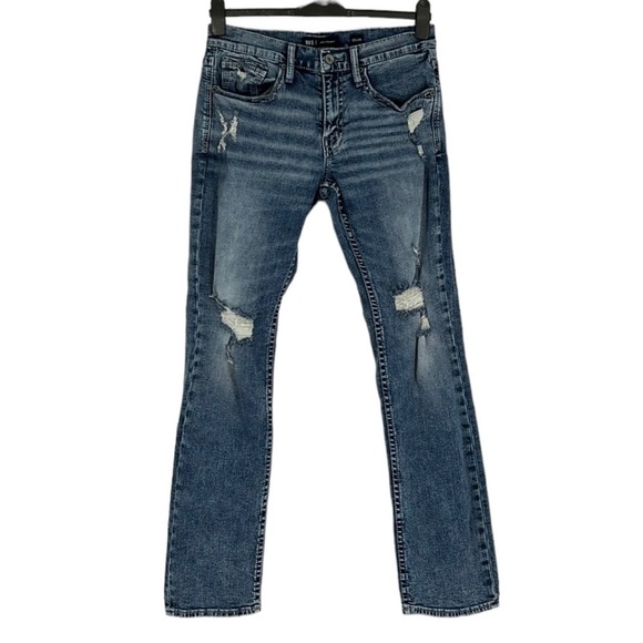 BKE Straight Stretch distressed Denim Jean SZ 32 NEW - Picture 7 of 12